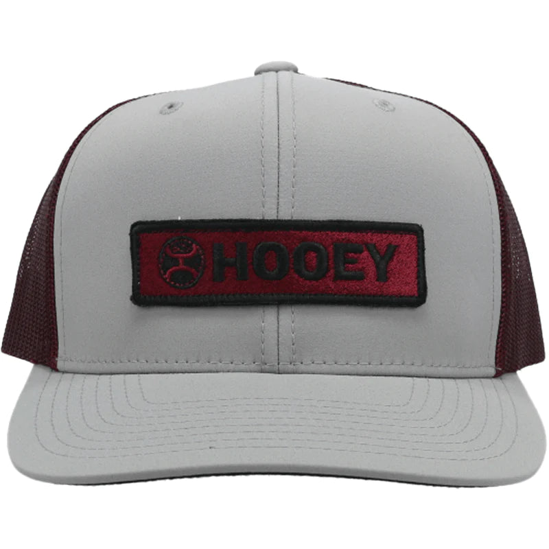 Load image into Gallery viewer, 2113T-GYMA - HOOEY  &quot;LOCK UP&quot; GREY/MAROON HAT
