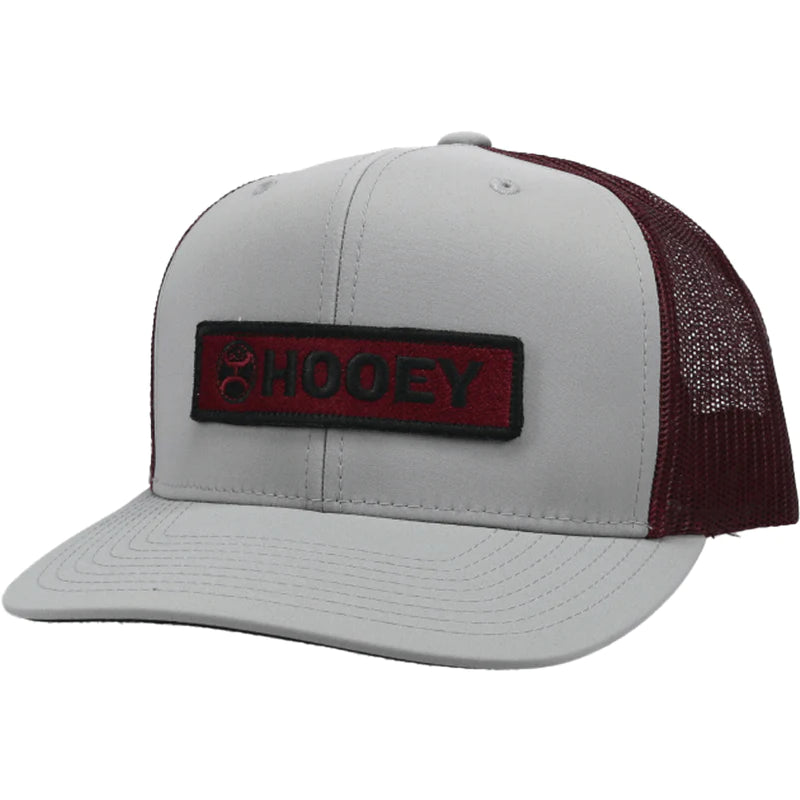 Load image into Gallery viewer, 2113T-GYMA - HOOEY  &quot;LOCK UP&quot; GREY/MAROON HAT
