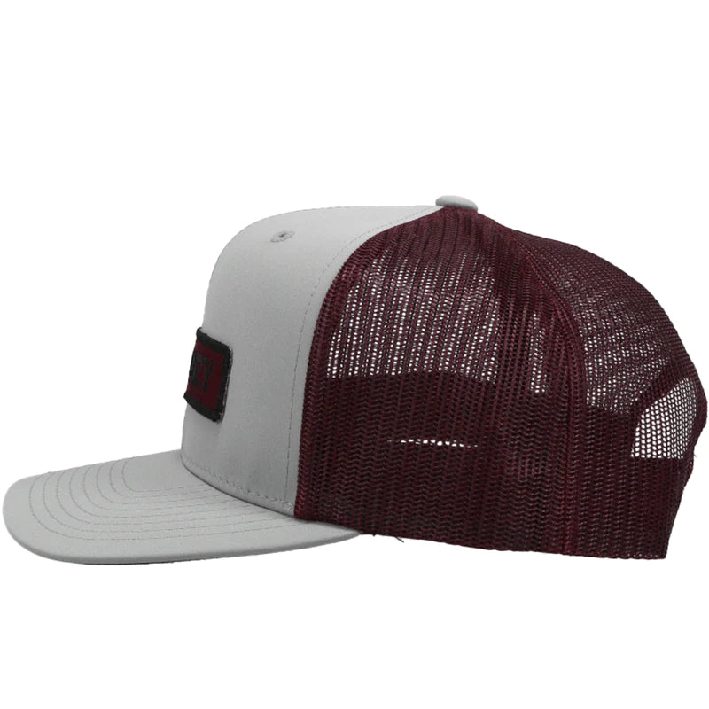 Load image into Gallery viewer, 2113T-GYMA - HOOEY  &quot;LOCK UP&quot; GREY/MAROON HAT
