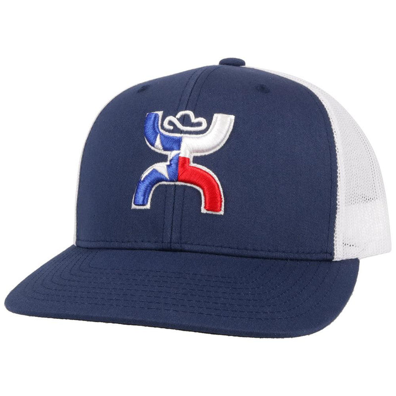 Load image into Gallery viewer, 2120T-NVWH - Hooey "Texican" Navy/White Hat
