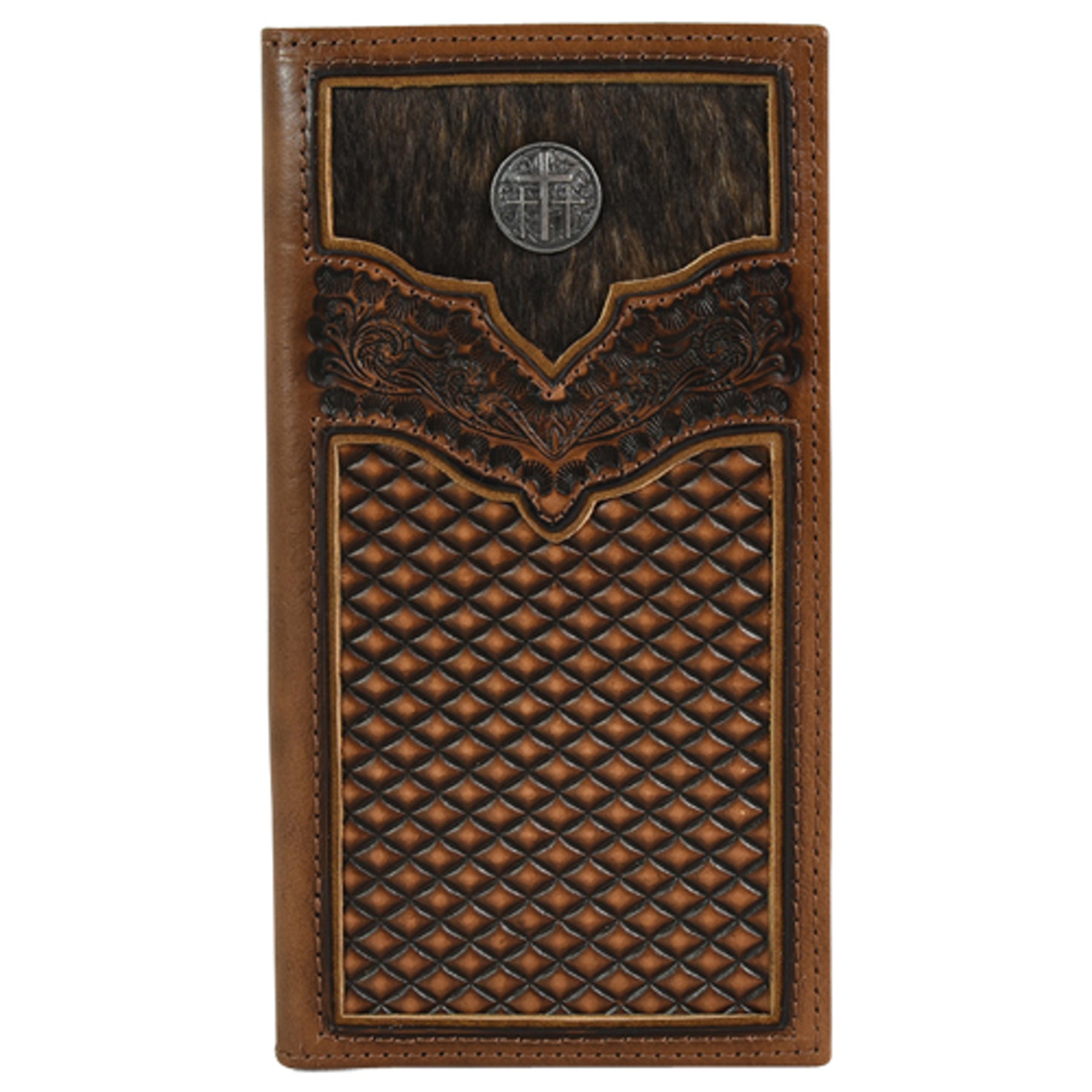 2122767W9 - Justin Rodeo Wallet Brindle Inlay – D & D Outfitters
