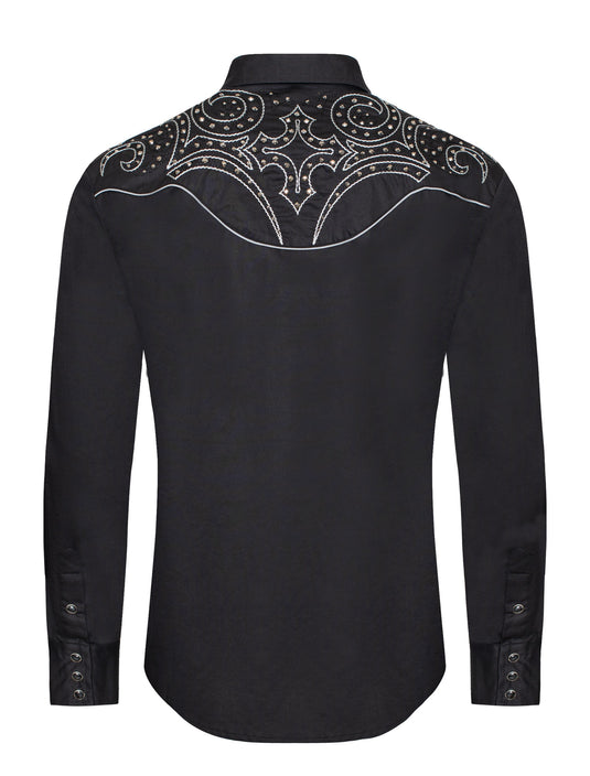 PS500D-1001 - Rodeo Clothing Men's Western Cowboy Embroidery Shirt