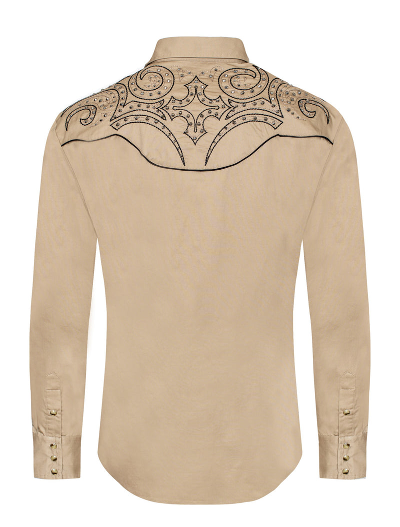 Load image into Gallery viewer, PS500D-1005 - Rodeo Clothing Men's Western Cowboy Embroidery Shirt
