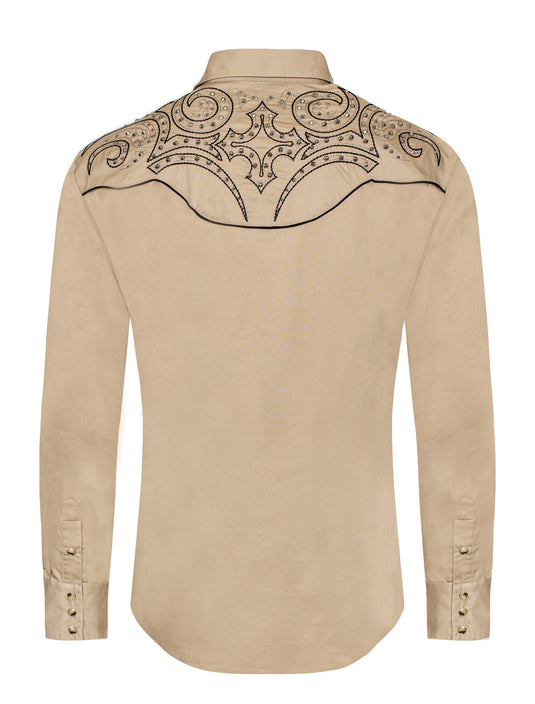 PS500D-1005 - Rodeo Clothing Men's Western Cowboy Embroidery Shirt