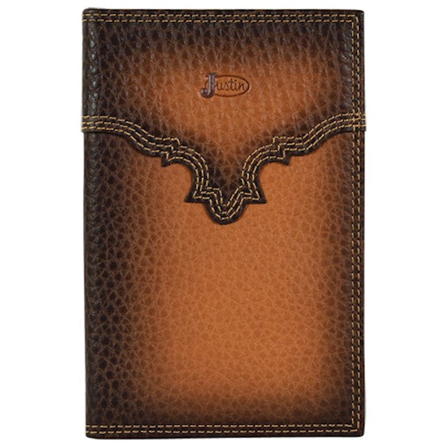 2172798W1 - Justin Low Profile Rodeo Wallet Burnished