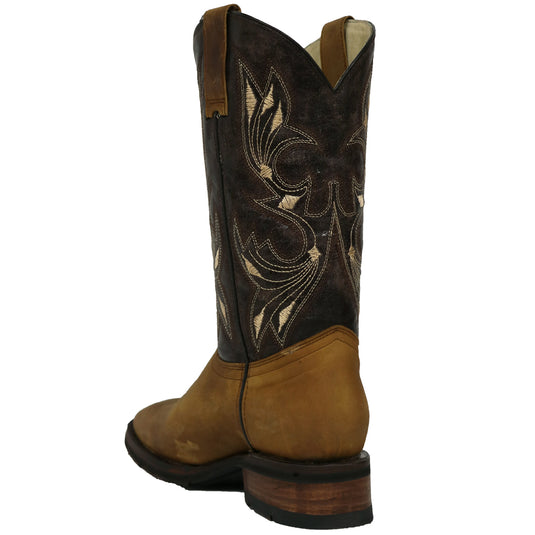 2172 - RockinLeather Women's Crazy Horse Square Toe Boot
