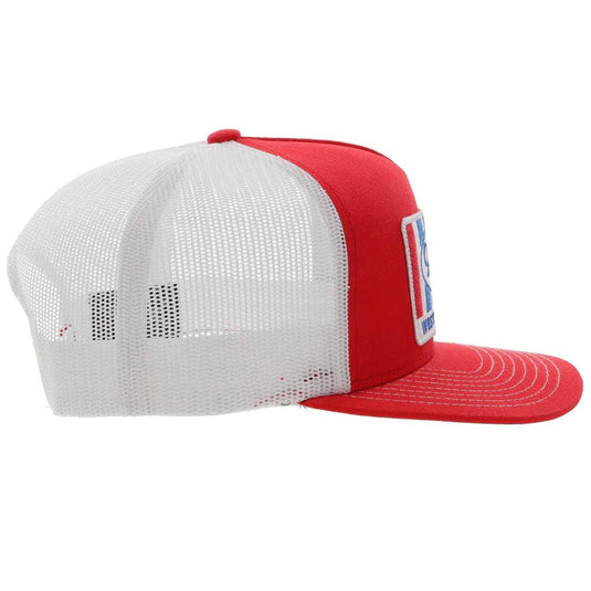 2201T RDWH - HOOEY  "SUDAN" RED/WHITE HAT