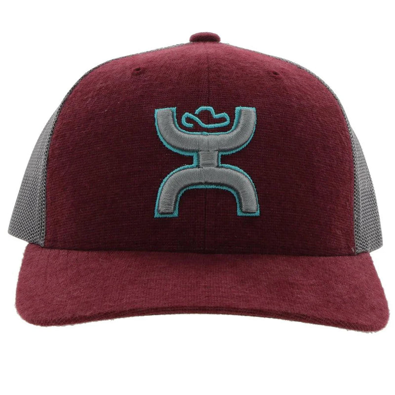 Load image into Gallery viewer, 2206T-MAGY - HOOEY  &quot;STERLING&quot; MAROON /GREY SNAPBACK HAT
