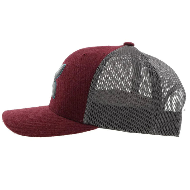 Load image into Gallery viewer, 2206T-MAGY - HOOEY  &quot;STERLING&quot; MAROON /GREY SNAPBACK HAT
