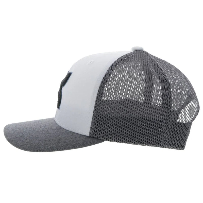 Load image into Gallery viewer, 2206T-WHGY - HOOEY  &quot;STERLING&quot; WHITE/GREY SNAPBACK HAT
