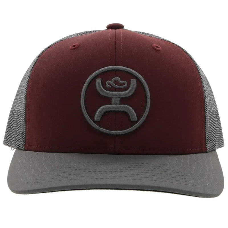 Load image into Gallery viewer, 2209T-MAGY - HOOEY  &quot;O CLASSIC&quot; MAROON/GREY HAT
