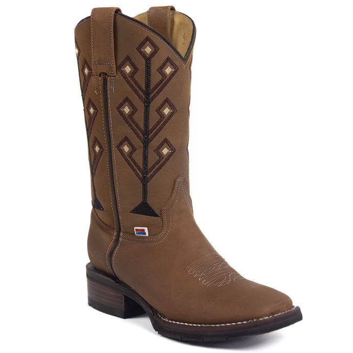 2209 - RockinLeather Women's Crazy Horse Western Boot W/8 Second Sole