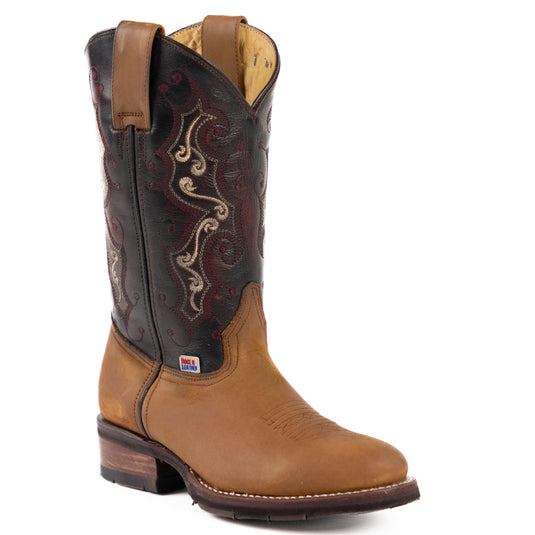 2211 - RockinLeather Women's Crazy Horse Round Toe Boot With 8 Second Outsole