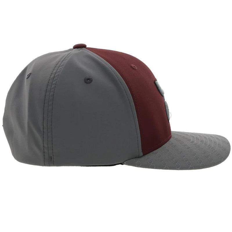 Load image into Gallery viewer, 2219MAGY - Hooey &quot;Solo III &quot; Maroon/Grey Flexfit Cap
