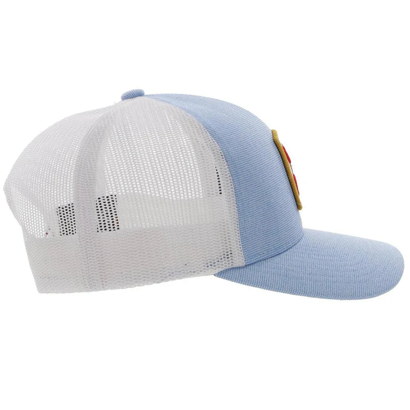 Load image into Gallery viewer, 2224T-BLWH - HOOEY  &quot;ZENITH&quot; BLUE/WHITE HAT
