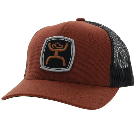 2224T-BRBK - HOOEY  "ZENITH" MEDIUM BROWN/BLACK HAT