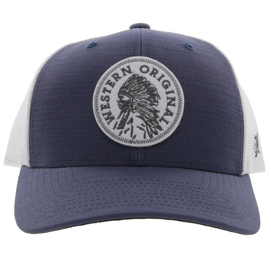 2226T-NVWH - HOOEY  "QUANAH" HAT, NAVY /WHITE SNAPBACK