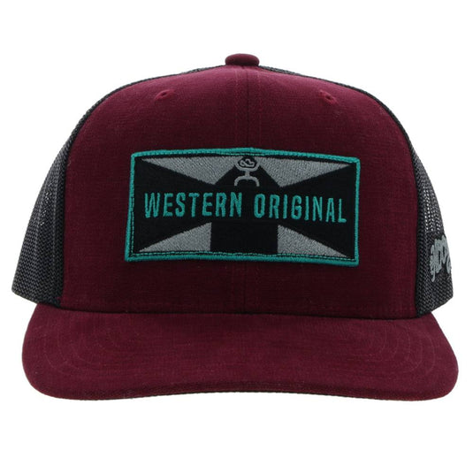 2229T-MABK - Hooey "Holley" Maroon/Black Snapback Hat