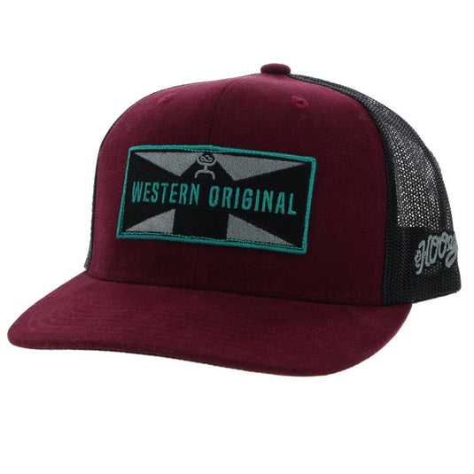 2229T-MABK - Hooey "Holley" Maroon/Black Snapback Hat