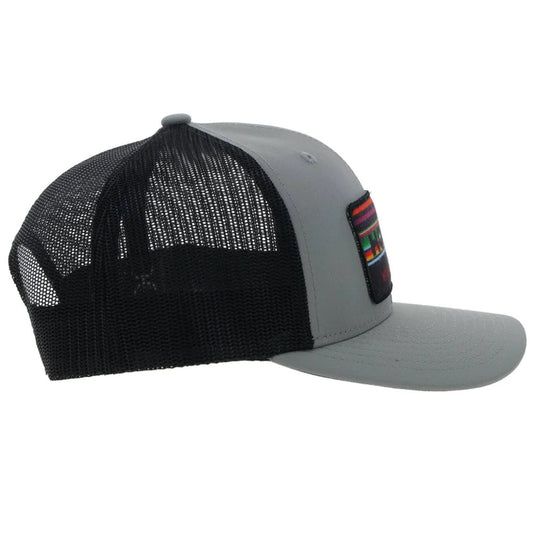 2235T-GYBK - HOOEY  "HORIZON" GREY/BLACK ODESSA FABRIC HAT