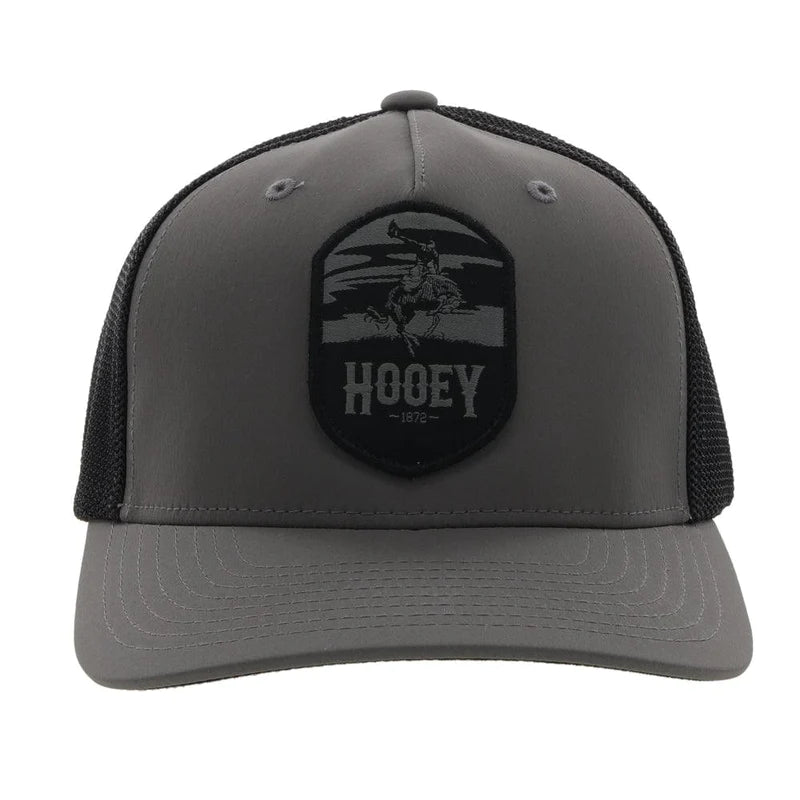 Load image into Gallery viewer, 2244CHBK - HOOEY  &quot;CHEYENNE&quot; CHARCOAL /BLACK FLEXFIT HAT
