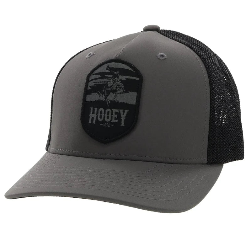 Load image into Gallery viewer, 2244CHBK - HOOEY  &quot;CHEYENNE&quot; CHARCOAL /BLACK FLEXFIT HAT
