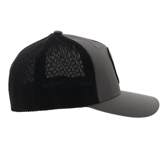 2244CHBK - HOOEY  "CHEYENNE" CHARCOAL /BLACK FLEXFIT HAT