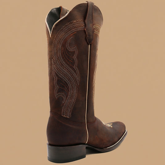 2806 - RockinLeather Women's Mad Dog Brown Western Boot