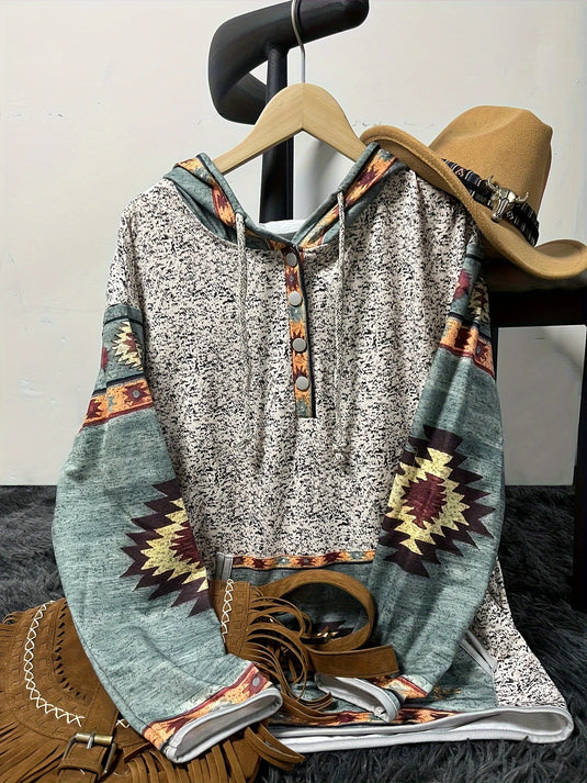 TMSWST11 - Women's Western Print Hoodie