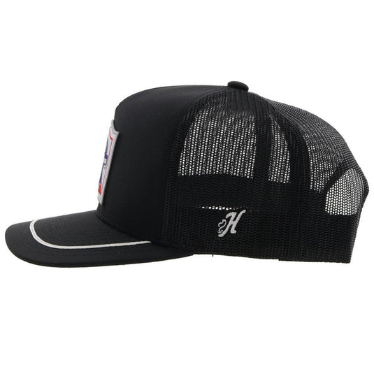 2276T-BK - Hooey "Pabst Blue Ribbon" Black/White Hat