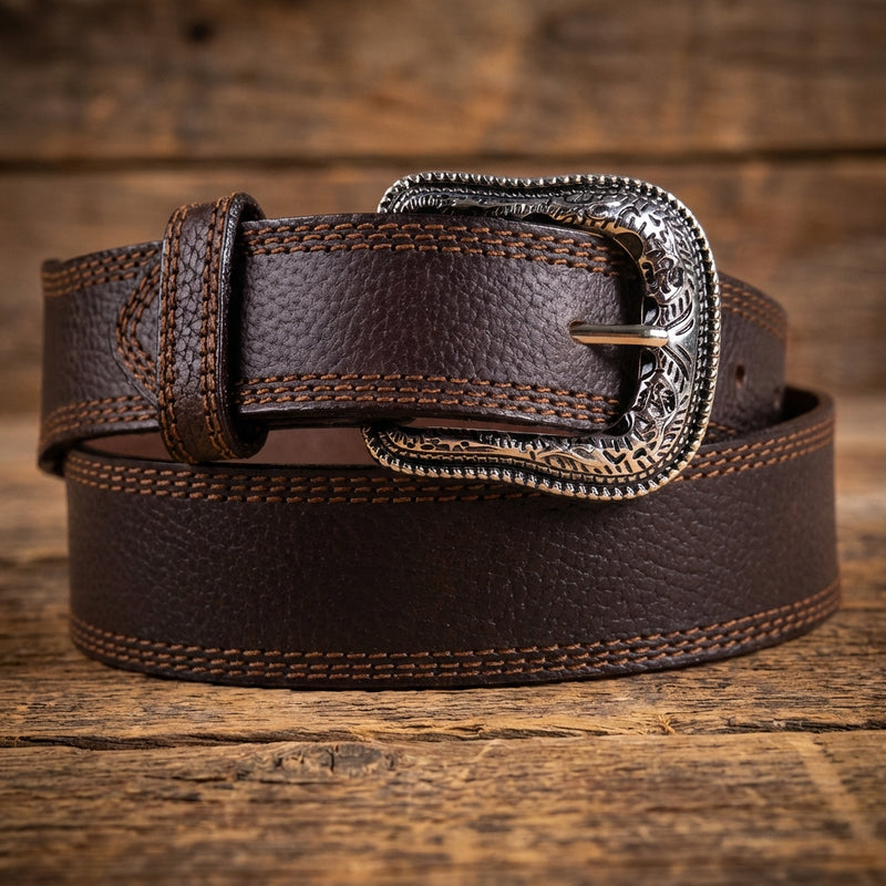 Load image into Gallery viewer, B1038 - RockinLeather Brown Oiled Cowhide Leather Belt
