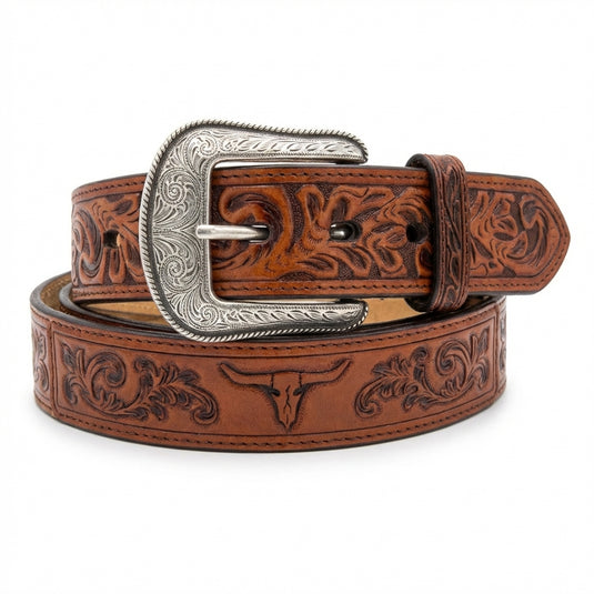 8944 - 3D Barbwire Inlay Belt with Tooling