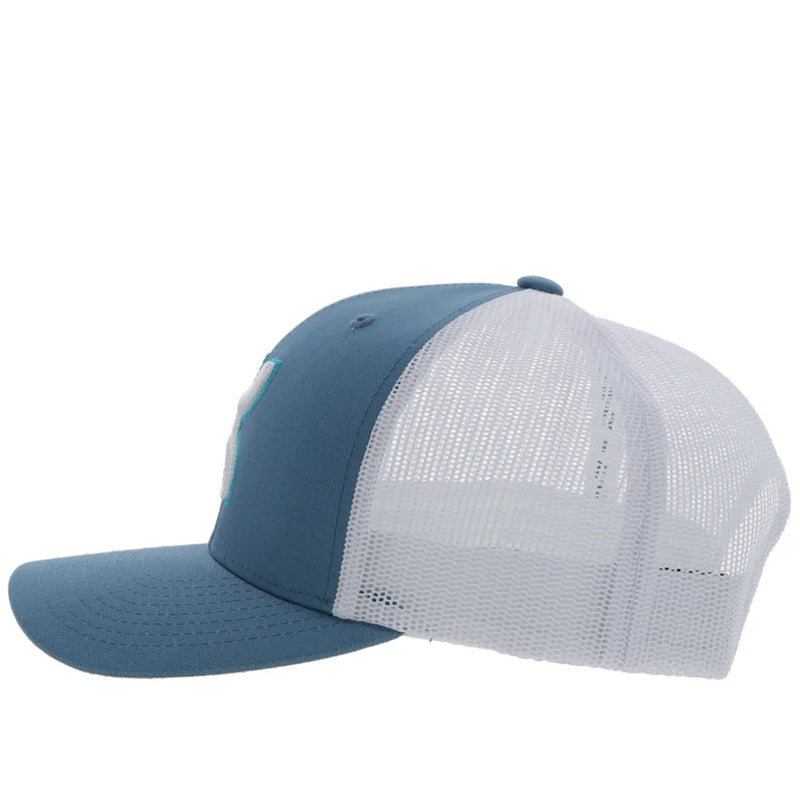 Load image into Gallery viewer, 2306T-BLWH - HOOEY  &quot;STERLING&quot; BLUE/WHITE HAT
