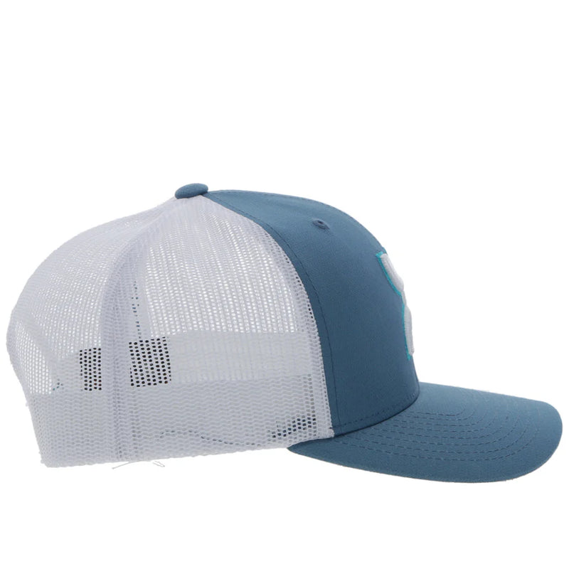 Load image into Gallery viewer, 2306T-BLWH - HOOEY  &quot;STERLING&quot; BLUE/WHITE HAT
