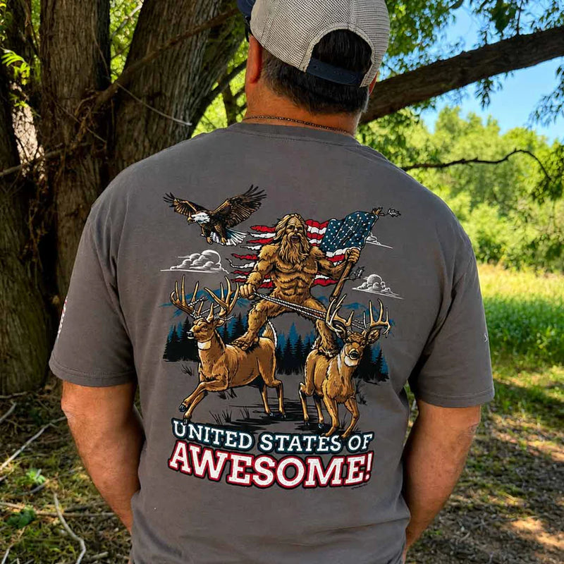 Load image into Gallery viewer, 2309 - Buck Wear - Squatch US Awesome T-Shirt
