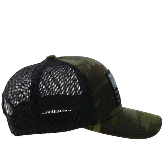 2310T-CABK - Hooey "Liberty Roper" Dark Camo/Black Hat