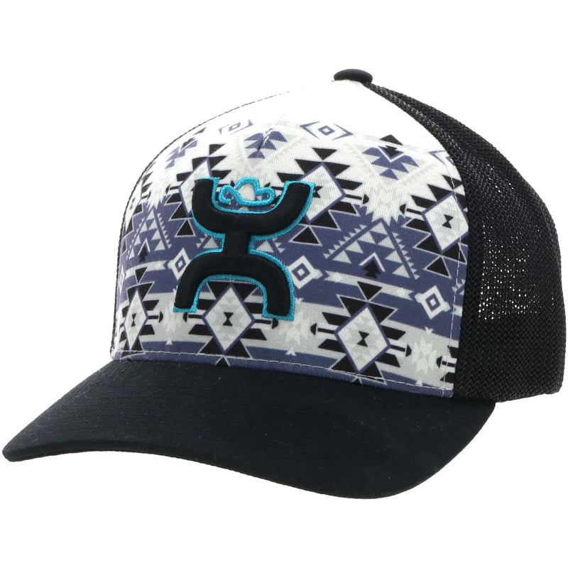 Load image into Gallery viewer, 2312CRBK-01 - Hooey "Coach" Cream/Black Hat w/ Aztec
