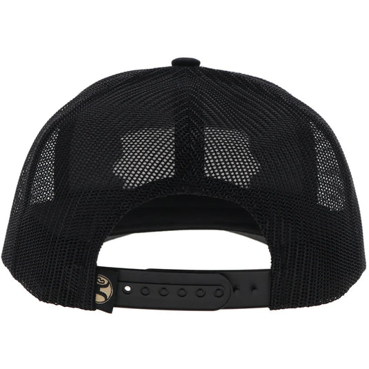 2322T-BK - Hooey "Diamond" Hat Black w/Light Blue/Black/ White Patch
