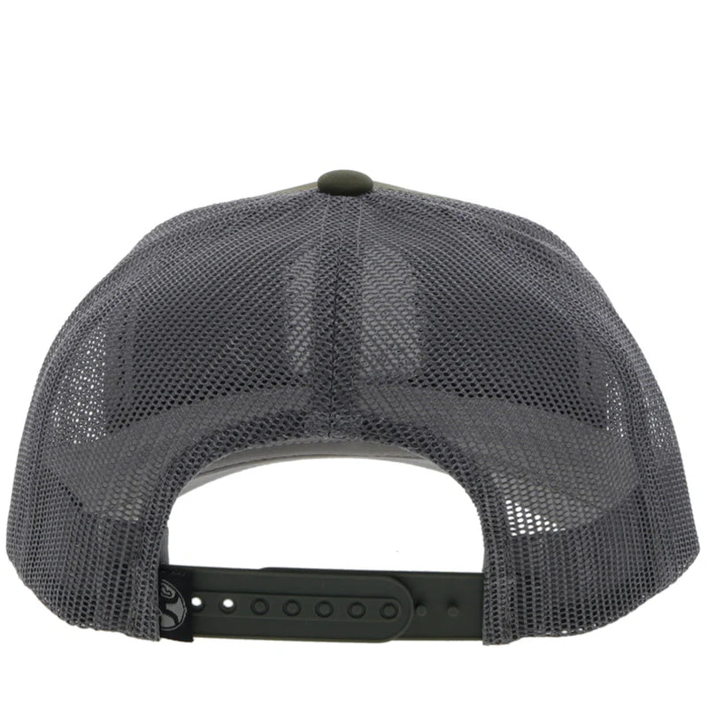 Load image into Gallery viewer, 2344T-OLGY - HOOEY  &quot;CHEYENNE&quot; OLIVE/GREY SNAPBACK HAT
