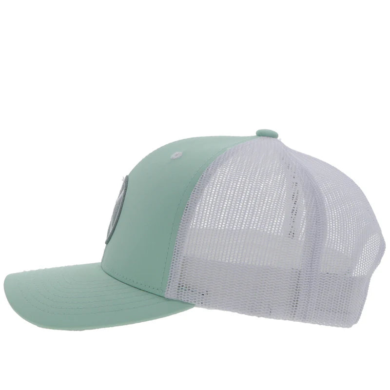 Load image into Gallery viewer, 2346T-MTWH - Hooey  "Primo" Mint/White Hat w/Grey &amp; White Patch
