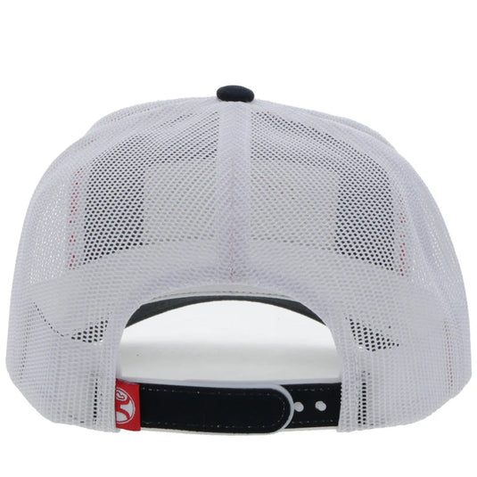2361T-BKWH - Hooey "Rank Stock" Black/White w/Red & Yellow Hat