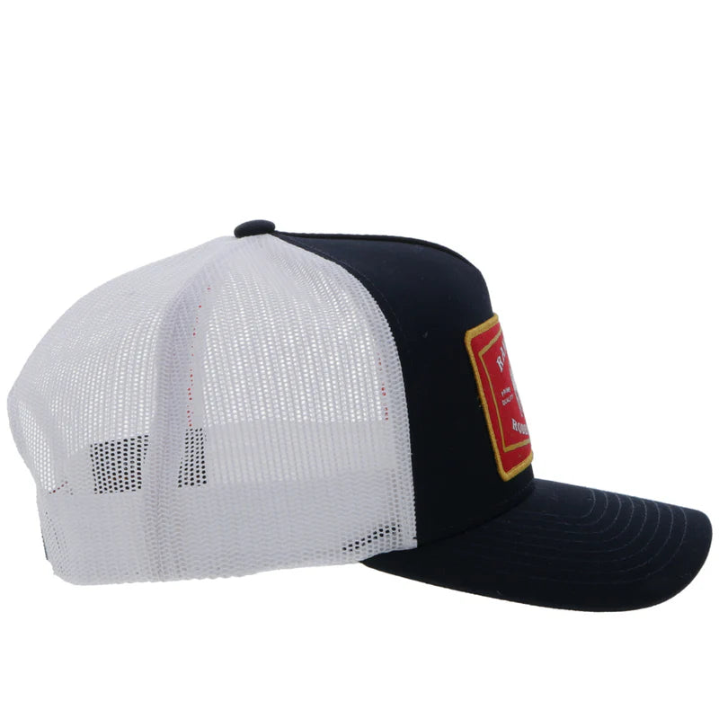 Load image into Gallery viewer, 2361T-BKWH - Hooey "Rank Stock" Black/White w/Red &amp; Yellow Hat
