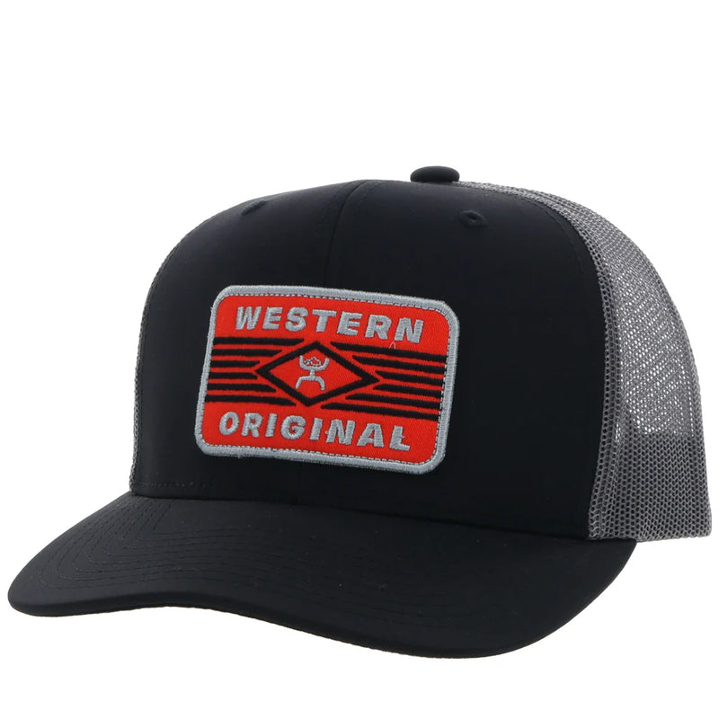 Load image into Gallery viewer, 2370T-BKGY - Hooey &quot;Circuit&quot; Black/Grey Hat
