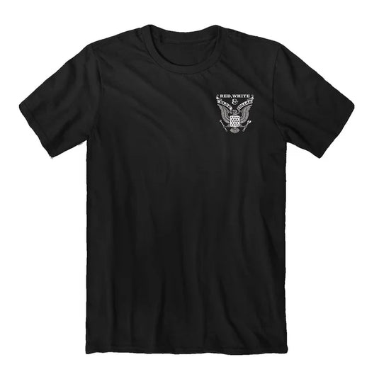 2396 - Red, White, and Blue Collar - Deer T-Shirt