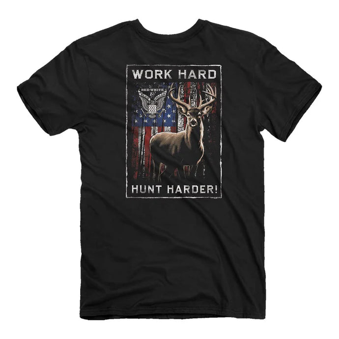 2396 - Red, White, and Blue Collar - Deer T-Shirt