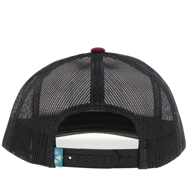 Load image into Gallery viewer, 2402T-CRCH - Hooey "Doc" Hat Cream Pattern /Charcoal w/Black &amp; Turquoise Patch
