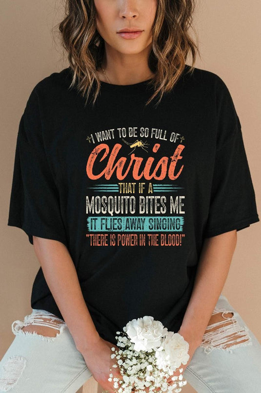 PYSHT6 - Black Mosquito Power In The Blood T Shirt