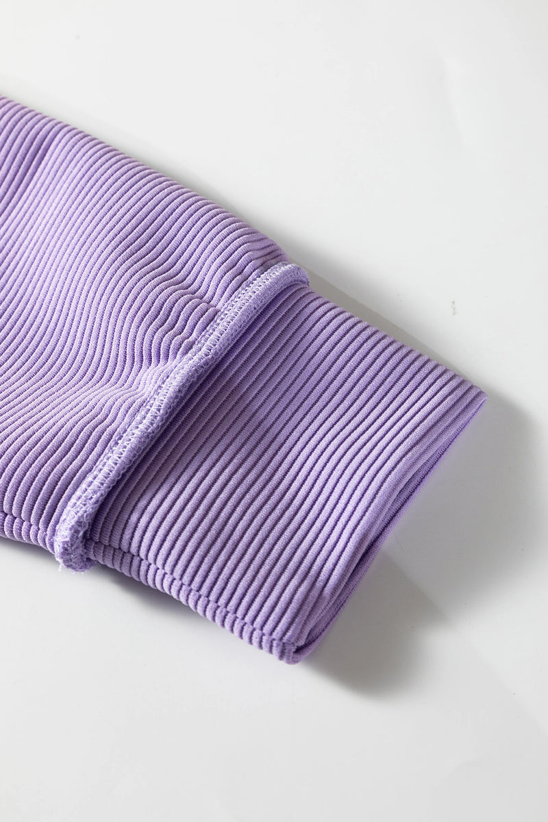 Load image into Gallery viewer, DLLS456 - Ladies Lavendula Horizontal Ribbed Drop Shoulder Baggy Pullover
