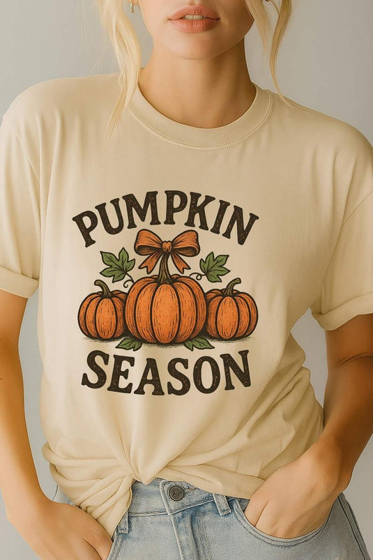 PYSHT7 - Khaki Pumpkin Season T Shirt