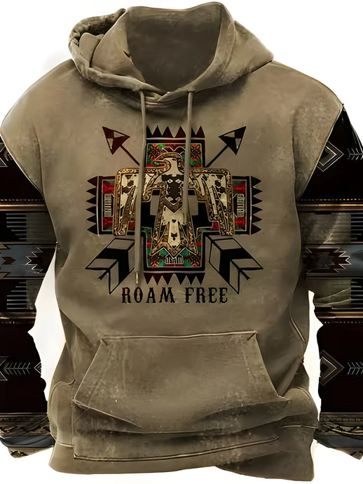 TMSWST1 - Roam Free Aztec Design Hoodie